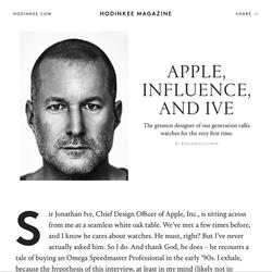 Chapter Jony Ive on Hodinkee image.