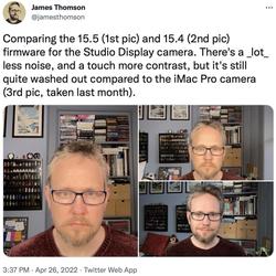 Chapter Studio Display camera update image.